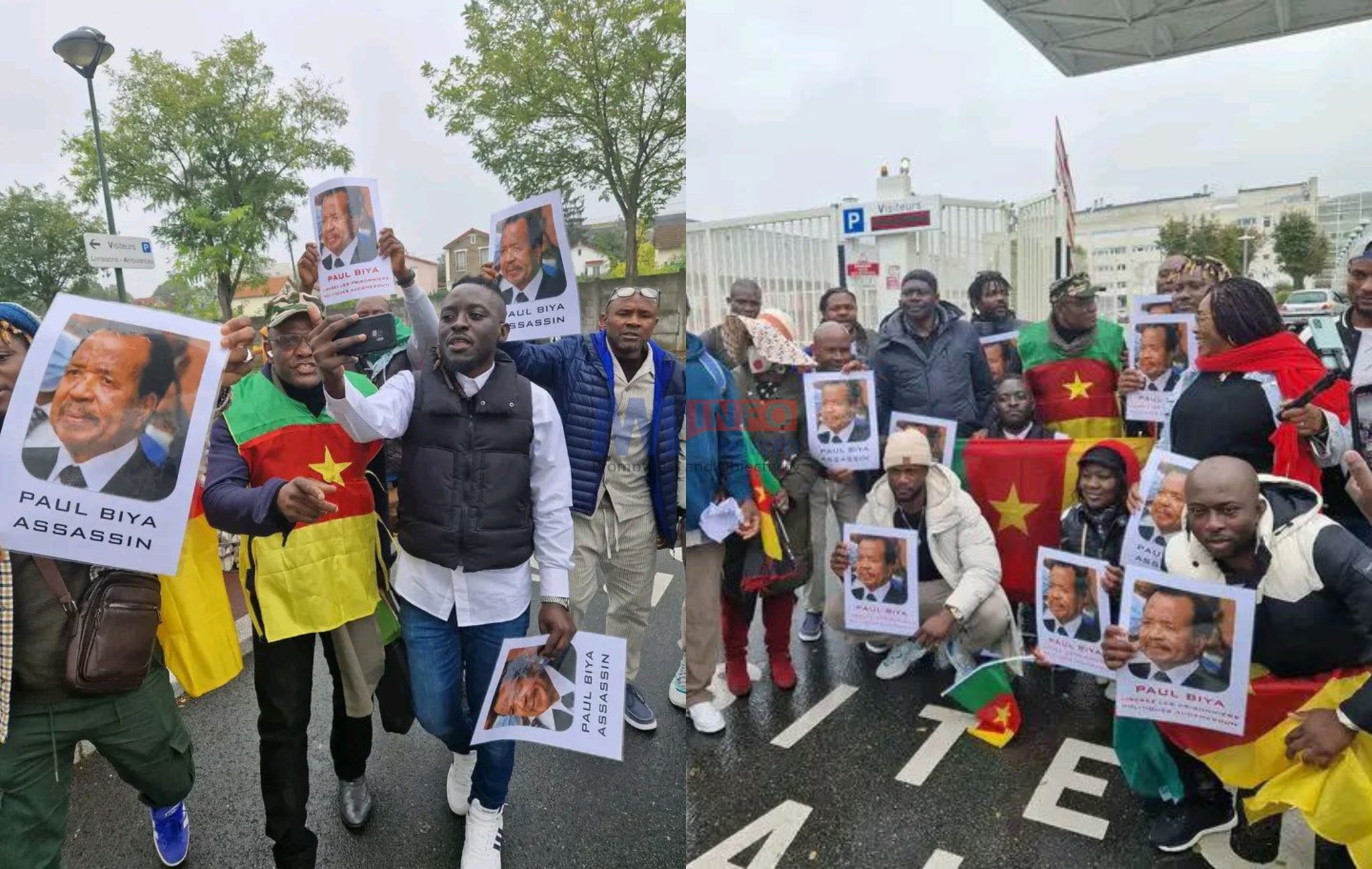 Manifestation de la diaspora camerounaise à Paris : Paul Biya appelé à ...
